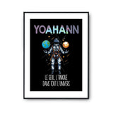 Affiche Prénom Yoahann Univers - Planetee