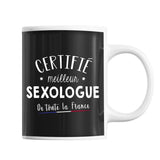 Mug Homme Sexologue Meilleur de France | Tasse Noire métier - Planetee