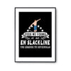 Affiche Slackline Légende - Planetee