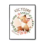 Affiche Victoire Bébé d'amour Renard - Planetee