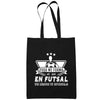 Sac Tote Bag Futsal Légende tu deviendras Noir - Planetee