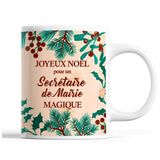 Tasse Noël Secrétaire de Mairie homme Beige - Planetee