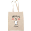 Sac Tote Bag J'peux pas Cuisine toque beige - Planetee