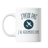 Mug Aéromodelisme j'peux pas Blanc - Planetee