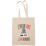 Sac Tote Bag J'peux pas Radio beige - Planetee