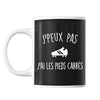 Mug pieds carrés j'peux pas Noir - Planetee