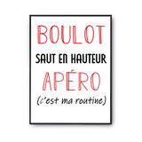 Affiche Saut en Hauteur C'est ma Routine - Planetee