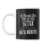 Mug Setter Je travaille dur - Planetee
