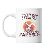 Mug Pilates j'peux pas Blanc - Planetee