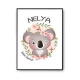 Affiche Nelya Bébé d'amour Koala - Planetee