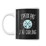 Mug Curling j'peux pas Noir - Planetee