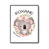 Affiche Roxane Bébé d'amour Koala - Planetee