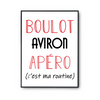 Affiche Aviron C'est ma Routine - Planetee