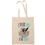 Sac Tote Bag J'peux pas Surf beige - Planetee