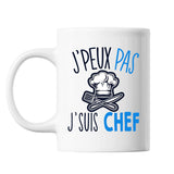 Mug Chef cuisine j'peux pas Blanc - Planetee