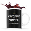 Mug Propriété de Marthe - Planetee