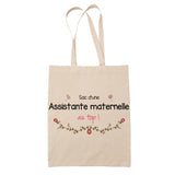 Sac Tote Bag Assistante maternelle au Top Femme - Planetee