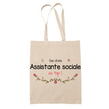 Sac Tote Bag Assistante sociale au Top Femme - Planetee