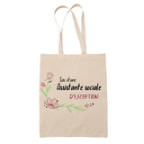 Sac Tote Bag Assistante sociale d'Exception Femme - Planetee