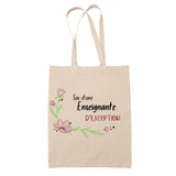 Sac Tote Bag Enseignante d'Exception Femme - Planetee