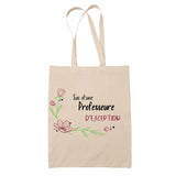 Sac Tote Bag Professeure d'Exception Femme - Planetee