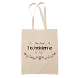Sac Tote Bag Technicienne au Top Femme - Planetee