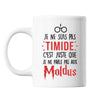 Mug Je ne suis pas Timide c'est juste que je ne parle pas aux Moldus Blanc - Planetee