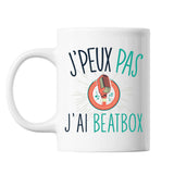 Mug Beatbox j'peux pas Blanc - Planetee