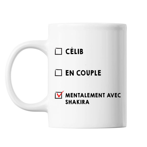 Mug Couple En couple avec Célébrité - Shakira - Planetee