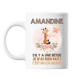 Mug Amandine Cou Monté Girafe - Planetee