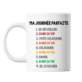 Mug blanc Boire du Thé Journée Parfaite - Planetee