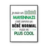 Affiche fier d'être Mayennais - Planetee