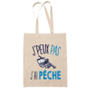 Sac Tote Bag J'peux pas Pêche 3 beige - Planetee