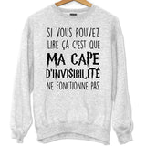 Sweat Cape d'invisibilité - Planetee