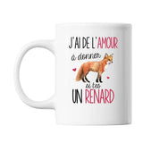 Mug Amour à donner Renard - Planetee