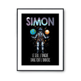 Affiche Prénom Simon Univers - Planetee