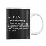 Mug Alicia Définition Déesse - Planetee