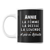 Mug prénom Annie cadeau départ retraite - Planetee