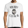 T-shirt homme husky c'est la vie - Planetee