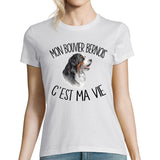 T-shirt femme bouvier bernois c'est la vie - Planetee