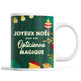 Tasse Noël Opticienne femme Vert - Planetee