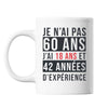 Mug 60 Ans Expérience Blanc - Planetee