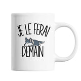 Mug Loup Je le ferai demain - Planetee