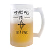 Chope de bière Tir à l'arc j'peux pas - Planetee