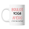 Mug Yoga C'est ma Routine Blanc - Planetee