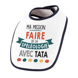 Bavoir bébé Ma mission Spéléologie avec Tata - Planetee