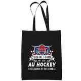 Sac Tote Bag Hockey Légende tu deviendras Noir - Planetee
