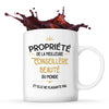 Mug blanc Propriété de la Meilleure Conseillère Beauté - Planetee
