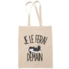 Sac Tote Bag husky je le ferai demain beige - Planetee