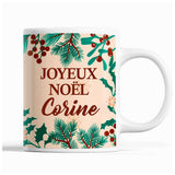 Tasse Noël Corine Beige - Planetee